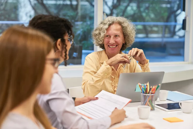 Professionals at a workshop